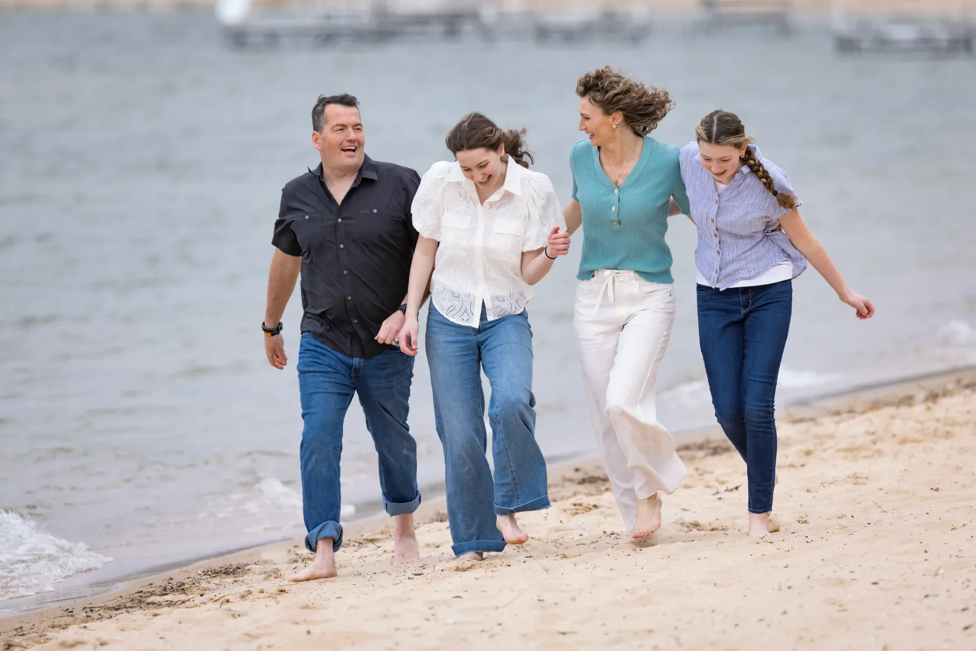 Callie Barr with her family