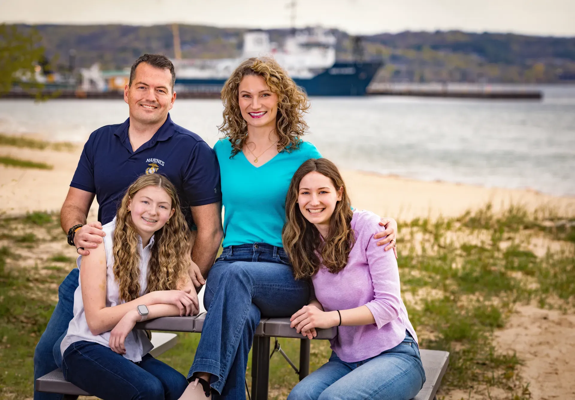 Callie Barr with her family